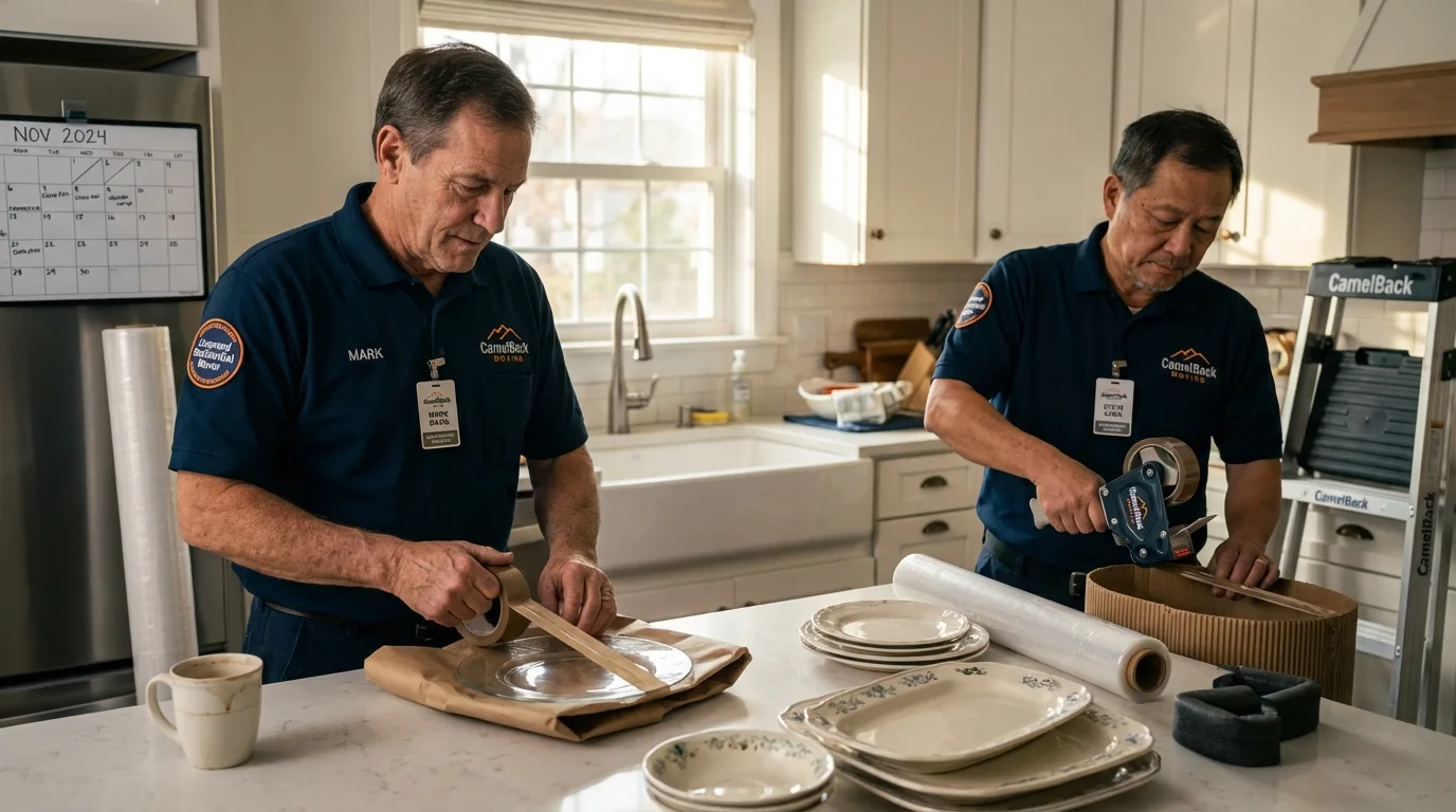 Professional crew packing kitchen dishware in Silver Springs, NV